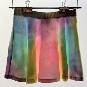 Pastel tie dye skirt